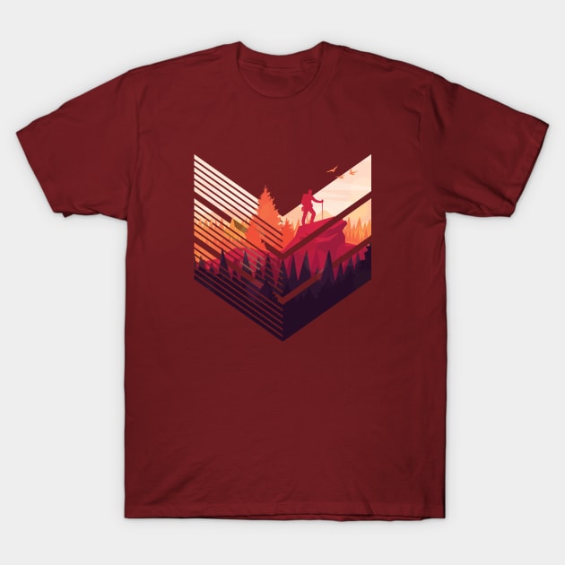 Hiking T-Shirt by LR_Collections